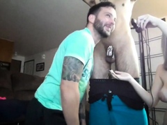 Sr8 Guys Licking Cream Off Cocks and Sharing Girlfriend