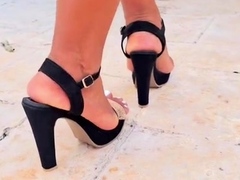 Maitresse Madelines solo foot fetish POV