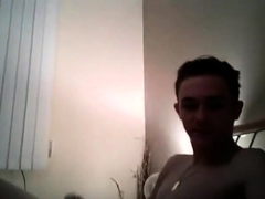 Horny Yorkshire lad cums for girl
